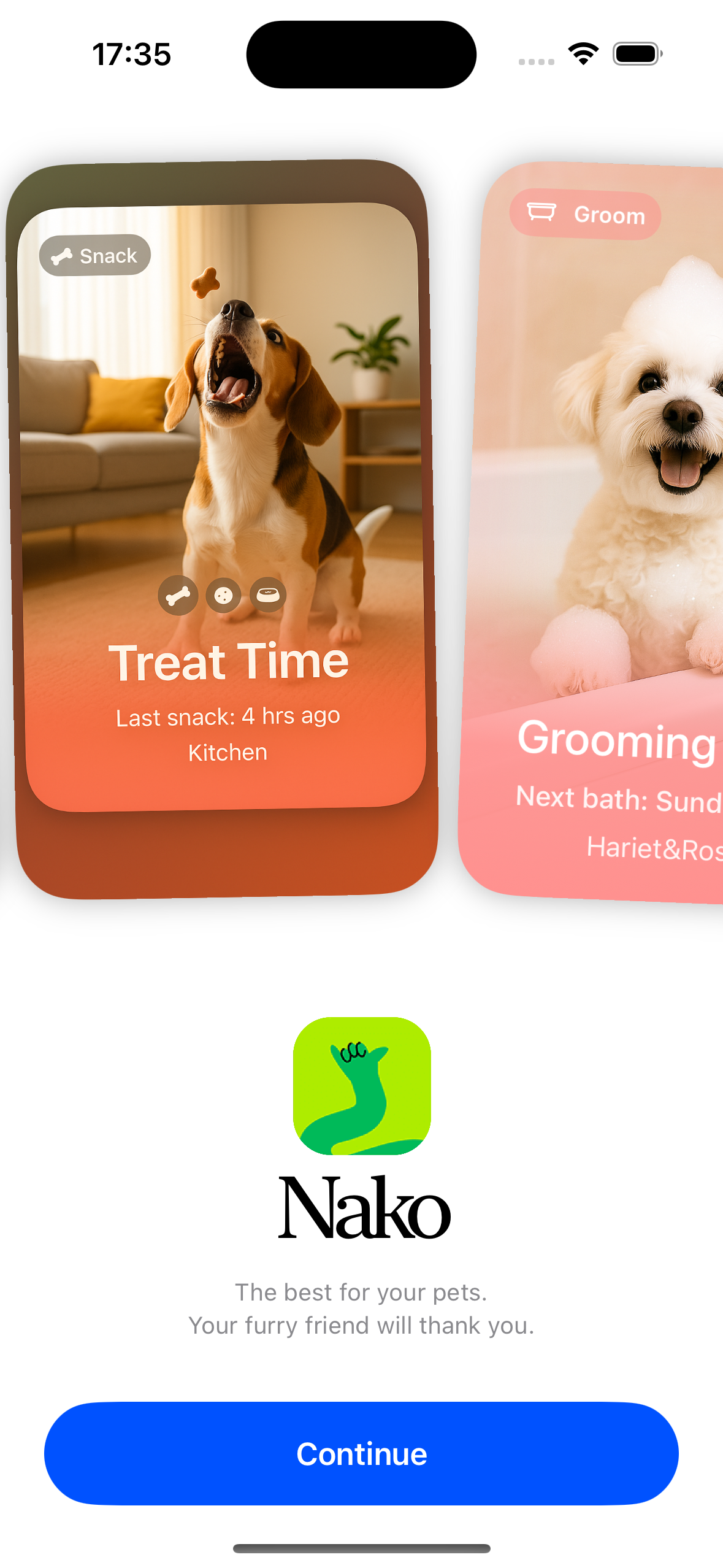 iPhone showing app interface